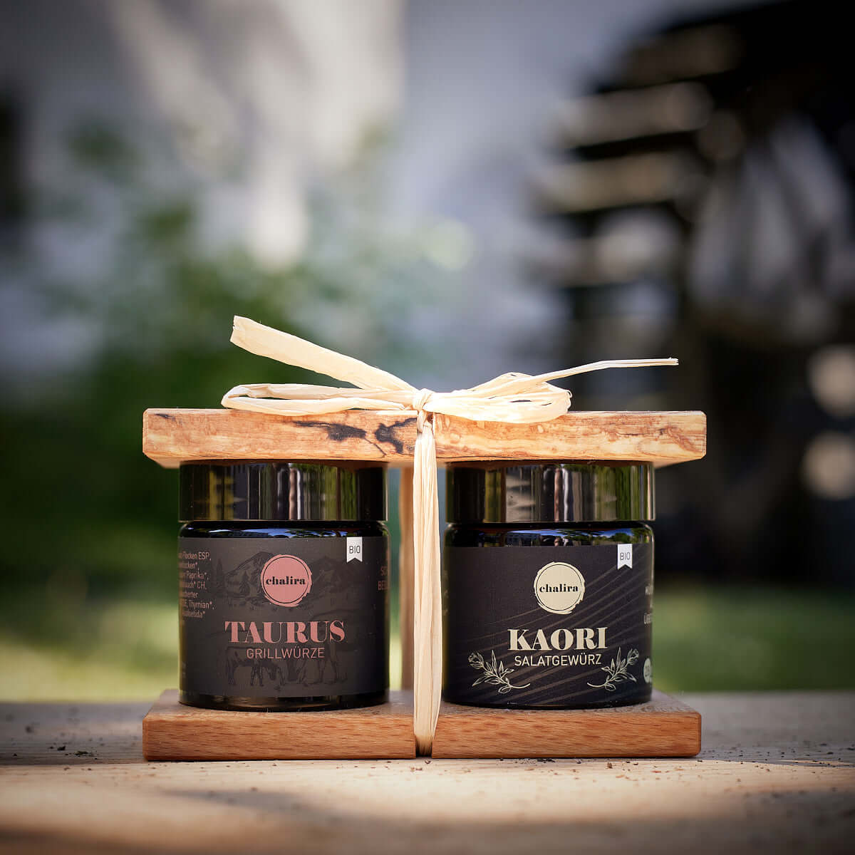 Geschenkset Abendspaziergang im Holzset gebunden